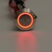 5 Pin 19mm LED Light Illuminated Push Button Latching Switch SPDT Waterproof