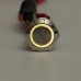 5 Pin 19mm LED Light Illuminated Push Button Latching Switch SPDT Waterproof