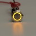 5 Pin 19mm LED Light Illuminated Push Button Latching Switch SPDT Waterproof