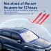 Car Front Windshield Sunshade V-Neck Foldable Umbrella Reflective Sunshade For Vehicles Blocking UV Sunshade Summer Keep Cool