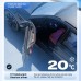 Car Front Windshield Sunshade V-Neck Foldable Umbrella Reflective Sunshade For Vehicles Blocking UV Sunshade Summer Keep Cool