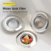 2PCS Stainless Steel Sink Drain Strainer Basket Large Wide Rim 4.5" Diameter For Kitchen Bathroom