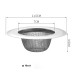 2PCS Stainless Steel Sink Drain Strainer Basket Large Wide Rim 4.5" Diameter For Kitchen Bathroom