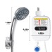 3500W 220V Mini Water Heater Hot Electric Tankless Household Bathroom Faucet with Shower Head LCD Temperature Display