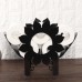 Black Cow Elk Sun Flower Toilet Roll Holder Paper Bathroom Free Standing Storage