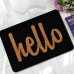 Honana BM-171 Words Decor Bathroom Doormat Rubber Anti-Slip Shower Toilet Mats Bathroom Floor Rug