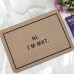Honana BM-171 Words Decor Bathroom Doormat Rubber Anti-Slip Shower Toilet Mats Bathroom Floor Rug