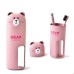Honana Cute Bear Travel Portable Toothbrush Handle Cup Design 4 Color Options Organizer Storage Box