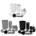 MECO 6Pcs Luxury Plastic Bathroom Accessories Set Wash Suit Bath Set