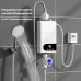 MROSAA 4500W Tankless Instant Electric Water Heater HD Touch Screen Shower System for Bathroom and Kitchen