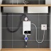 MROSAA 4500W Tankless Instant Electric Water Heater HD Touch Screen Shower System for Bathroom and Kitchen