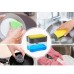 Soap Pump Dispenser with Sponge Holder Manual Press Soap Organizer Cleaning Liquid Dispenser Container Kitchen Cleaner Tool