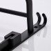 Space Aluminum Black Wall-mounted Towel Rack Rust-resistant Stable Towel Holder Easy to Install Bathroom Shelf