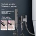 Stainless Steel Toilet Spray Gun Set with Adjustable Modes Spring-Loaded Hose and 360° Support Bathroom Bidet Sprayer for Hygiene Cleaning for Shower Diapers