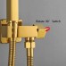 Wall Mounted Square T-Type Brass Handheld Bidet Spray Shower Head Bidet Sprayer Copper Toliet Spray Set