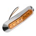 10PCS 12V 24V 6 LED Side Marker Lights Lamp Amber for Truck Trailer Caravan Lorry Van