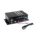 12V 40W+40W Ak380 bluetooth Car Home 12V/220V Power Amplifier HiFi Audio Stereo Amp