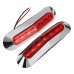 2PCS 6LED Side Marker Lights Lamp 12V 24V for Truck Trailer Caravan Lorry Van