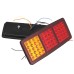 2pcs 24V 60 LED Rear Tail Light Waterproof Brake Stop Reverse Lamp For Trailer Truck Car Boat Caravan Van