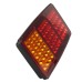 2pcs 24V 60 LED Rear Tail Light Waterproof Brake Stop Reverse Lamp For Trailer Truck Car Boat Caravan Van