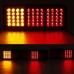 2pcs 24V 60 LED Rear Tail Light Waterproof Brake Stop Reverse Lamp For Trailer Truck Car Boat Caravan Van