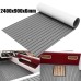 ELuto 2400x900x6mm Marine Flooring Faux Teak EVA Foam Boat Decking Sheet Gray