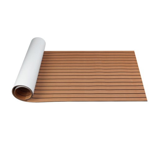 EVA Foam Boat Yacht Marine Flooring Border Teak Decking Sheet Pad 240x90x0.5cm