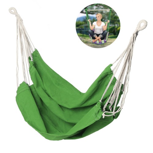 100x150cm 120kg Max Load Fabric Hammock Chair Hanging Seat Outdoor Garden Swing Camping Travel