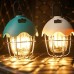 1200mAH Type-C Rechargeable LED Camping Light Multi-function Portable Tent Light with Hook Retro Ambient Lamp Stall Flashlight