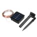 12M 22M LED Solar Power String Light 8 Modes Copper Wire Fairy Outdoor Garden Waterproof Holiday Decorative Lamp