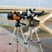 15X-150X 70mm Large Aperture Astronomic Refracting Monocular Telescope with Tripod Eyepiece Dust Cover Teleconverter Finder Scope for Star Gazing Bird Watching