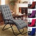 48*155CM Thickened Chair Cushion Double-Sided Available Foldable Rocking Chair Upholstery Outdoor Camping Beach Chairs Sun Seats