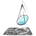 Handmade Knitted Round Hammock Outdoor Indoor Dormitory Bedroom Children Swing Bed Decor