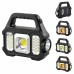 Outdoor Solar LED Camping Light Super Bright Flashlight Work Lights USB Rechargeable Handheld Lanterns Spotlight Searchlight