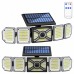 Outdoor Solar Lights Powerful 244Led Lamp Spotlight Sunlight Energy Waterproof For Exterior Garden Wall Decor