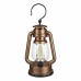 Retro Portable Lantern Outdoor Camping Dynamic Flame Light Battery Powered LED Table Lamp USB Charging Emergency Light