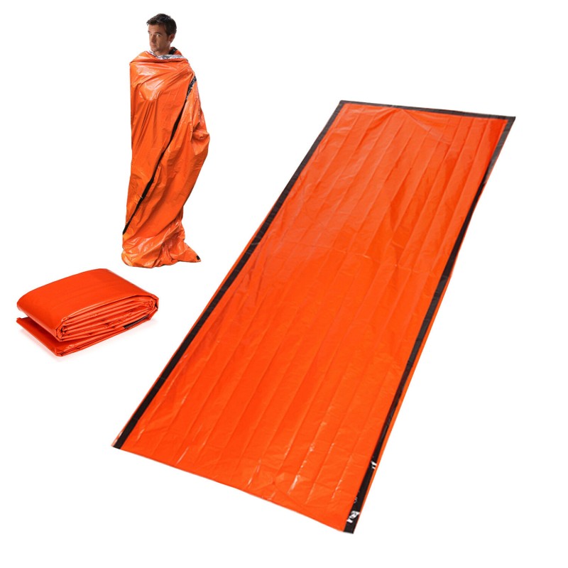 Reusable Sleeping Bag Camouflage Waterproof Emergency Sleeping Bag First Aid Sleeping Bag Thermal Survival Camping Sleeping Bag