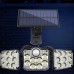 Solar Lights Outdoor Motion Sensor Flood Lights With Remote 3 Light Mode Led Solar Security Wall Lights