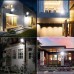 Solar Outdoor Garden Yard Motion Sensor Wall Light Rural Road Lighting Fence Light