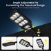 Thorfire 4 Pack Solar Street Light Outdoor 1000LM 279 LEDs Motion Sensor Flood Light 3 Lighting Modes Waterproof for Yard, Fence, Garden, Patio, Front Door