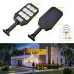 Thorfire 4 Pack Solar Street Light Outdoor 1000LM 279 LEDs Motion Sensor Flood Light 3 Lighting Modes Waterproof for Yard, Fence, Garden, Patio, Front Door