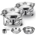 Tooca 2pcs Set Stainless Steel Dining Stove 2 Pack 4 Litre Cooker