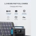 [UK Direct] VDL HS1500 1228WH/1500W Solar Power Station LiFePO4 Solar Generator Fully Charged 2 Hours Pure Sinewave AC Outlets Backup Battery Power Supply for Home Use Outdoor Camping RV UK Plug