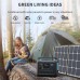 [UK Direct] VDL HS1500 1228WH/1500W Solar Power Station LiFePO4 Solar Generator Fully Charged 2 Hours Pure Sinewave AC Outlets Backup Battery Power Supply for Home Use Outdoor Camping RV UK Plug