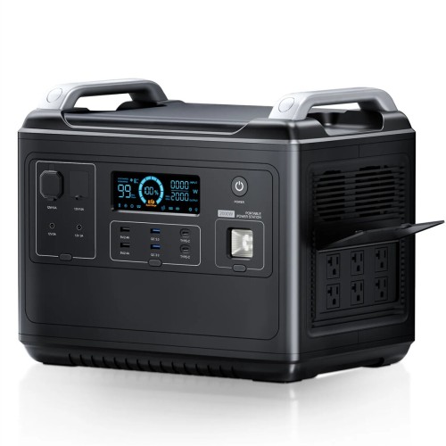 [UK Direct] VDL HS2000 2000W (Peak 4000W) 1997Wh Portable LiFePO4 Power Station UPS Solar Generator with LiFePO4 Mobile Power Supply for Caravans Outdoors DIY and as Emergency Generator UK Plug