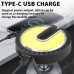 XHP50 LED Solar Strong Light Camping Lamp COB With Magnet Type-C Charging Multi-Function Digital Display Work Light Intelligent Digital Display