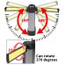 XHP50 LED Strong Light COB With Built-in Battery and Magnet Can Output Multifunctional Digital Display Work Light