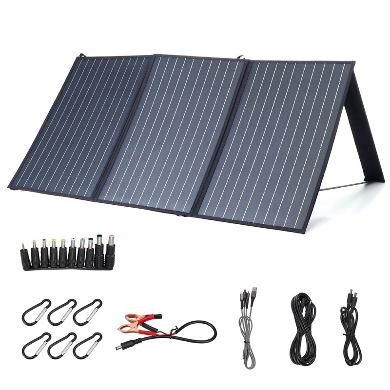 XMUND XD-SP2 100W 18V Solar Panel 3-USB+DC PD Fast Charging Outdoor Waterproof Solar Charger For Camping Travelling Car RV Charger