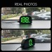 Car GPS HUD Digital Speedometer Display Green Light Plug and Play Big Font Car Electronics Accessories for All Cars