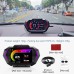 Car Head Up Display OBD+GPS Speedometer with 5 Alarm Functions Tachometer Water Temp Fuel Consumption Slope Meter